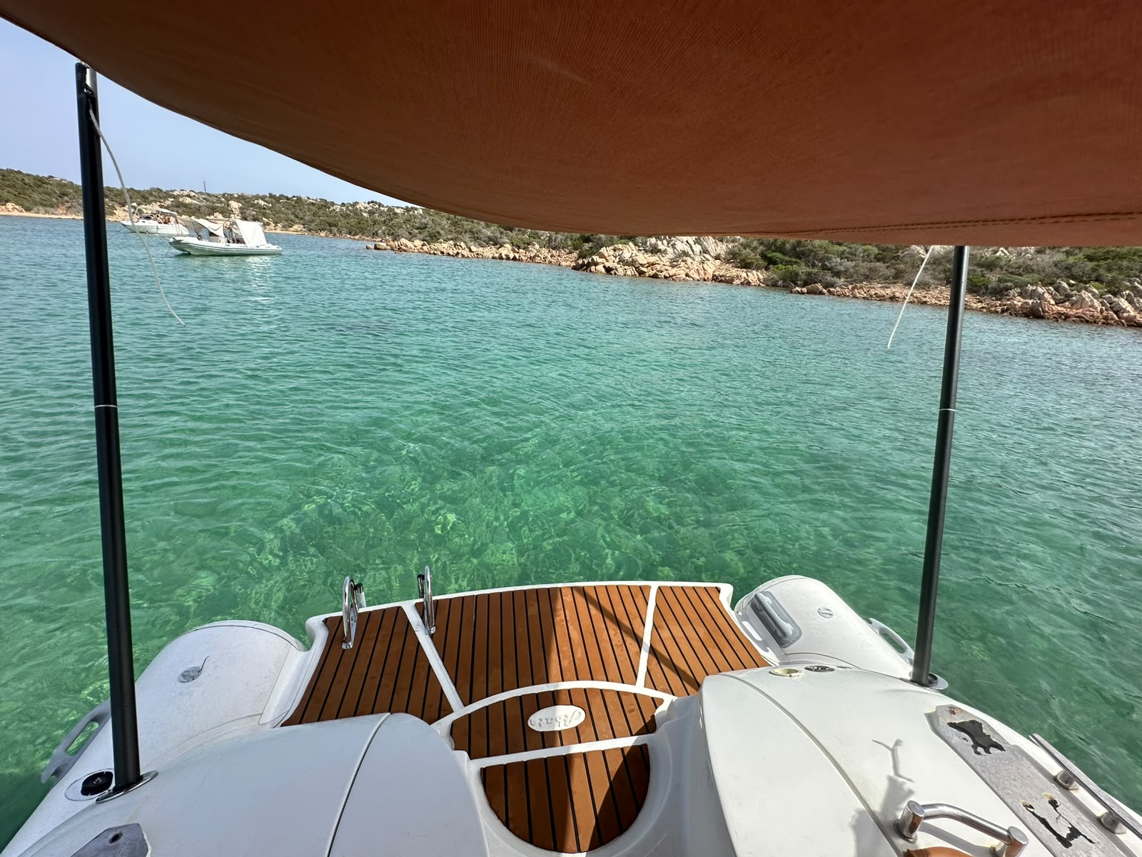 Accesso al mare dalla plancetta